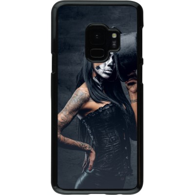 Samsung Galaxy S9 Case Hülle - Halloween 22 Tattooed Girl