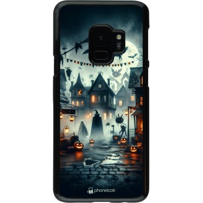 Samsung Galaxy S9 Case Hülle - Halloween Spukstadt
