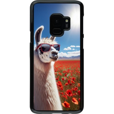 Samsung Galaxy S9 Case Hülle - Lama Chic in Mohnblume