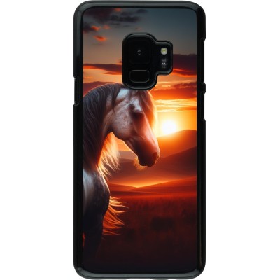 Samsung Galaxy S9 Case Hülle - Majestätischer Sonnenuntergang Pferd