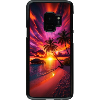 Samsung Galaxy S9 Case Hülle - Malediven Abenddämmerung Glückseligkeit