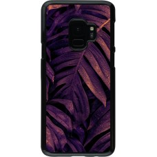 Samsung Galaxy S9 Case Hülle - Purple Light Leaves
