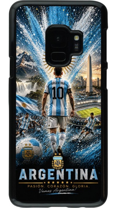 Samsung Galaxy S9 Case Hülle - Fussball Argentinien splash 2026