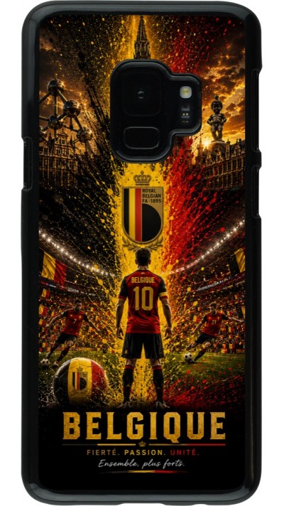 Samsung Galaxy S9 Case Hülle - Fussball Belgien splash 2026