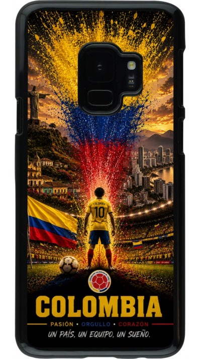 Samsung Galaxy S9 Case Hülle - Fussball Kolumbien splash 2026