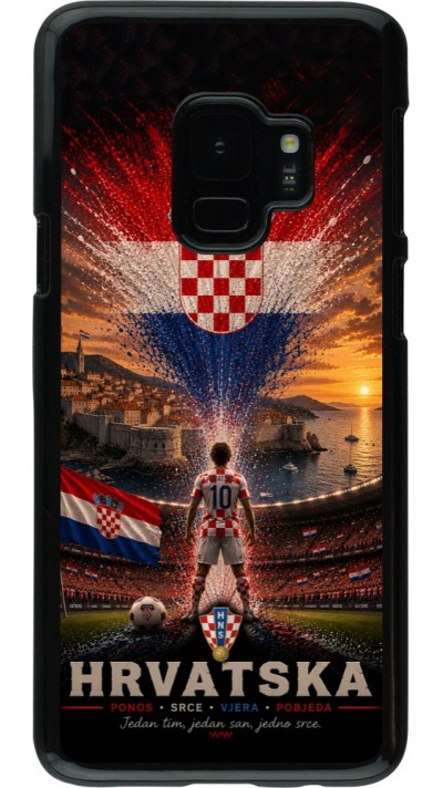 Samsung Galaxy S9 Case Hülle - Fussball Kroatien splash 2026