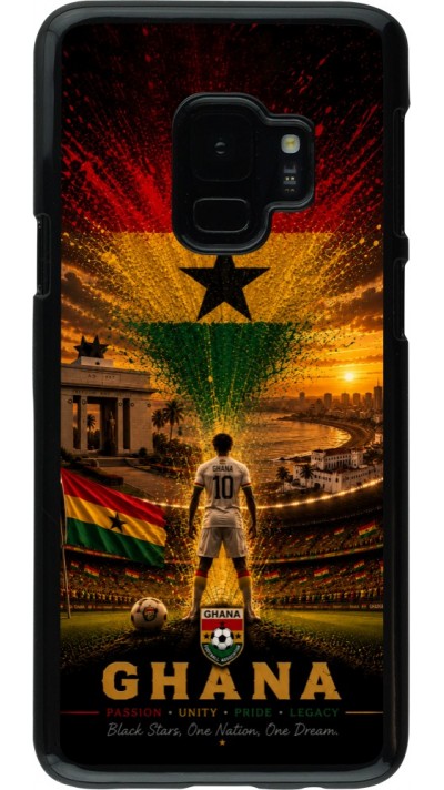 Samsung Galaxy S9 Case Hülle - Fussball Ghana splash 2026