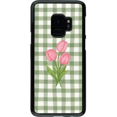 Samsung Galaxy S9 Case Hülle - Green vichy tulips 2026