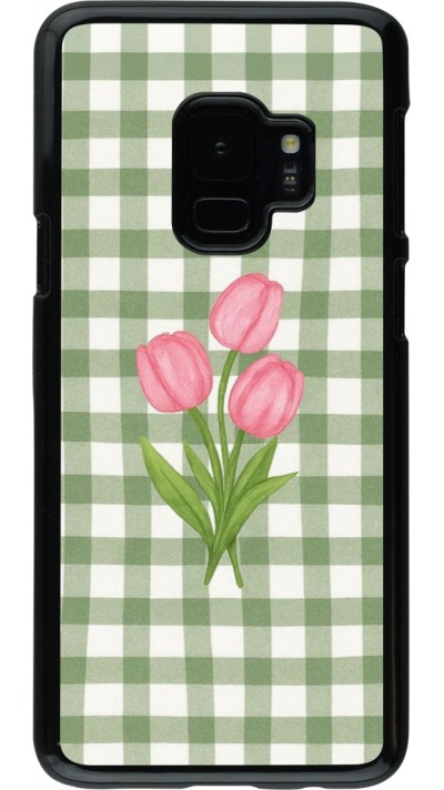 Samsung Galaxy S9 Case Hülle - Green vichy tulips 2026
