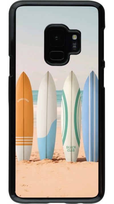 Samsung Galaxy S9 Case Hülle - Summer surfboard 2025