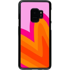 Samsung Galaxy S9 Case Hülle - Valentine 2024 heart gradient