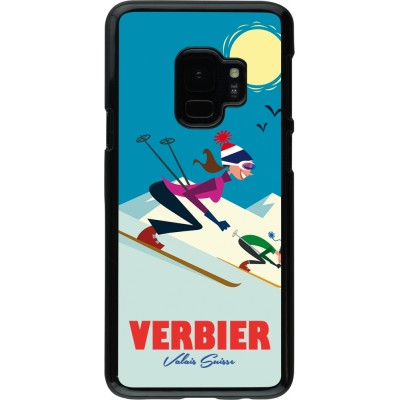 Samsung Galaxy S9 Case Hülle - Verbier Ski Downhill