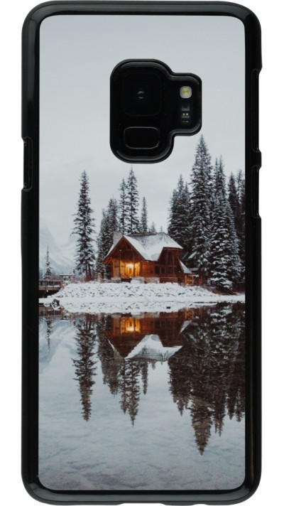 Samsung Galaxy S9 Case Hülle - Winter 25 Winter house forest afternoon