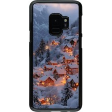 Samsung Galaxy S9 Case Hülle - Winter 25 Winter snowy village