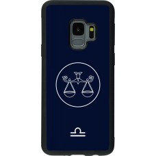 Samsung Galaxy S9 Case Hülle - Silikon schwarz Astrologie Waage