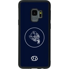 Samsung Galaxy S9 Case Hülle - Silikon schwarz Astrologie Krebs