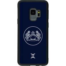 Samsung Galaxy S9 Case Hülle - Silikon schwarz Astrologie Zwillinge