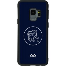 Samsung Galaxy S9 Case Hülle - Silikon schwarz Astrologie Wassermann