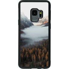 Samsung Galaxy S9 Case Hülle - Silikon schwarz Autumn 22 forest lanscape
