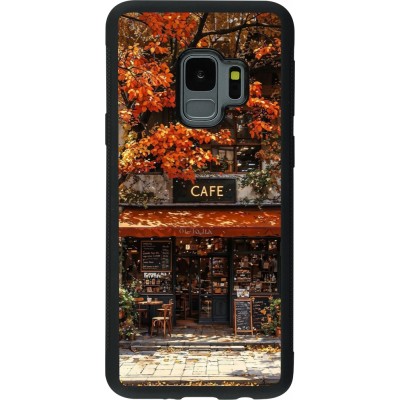 Samsung Galaxy S9 Case Hülle - Silikon schwarz Autumn 25 Coffee shop