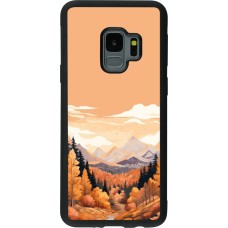 Samsung Galaxy S9 Case Hülle - Silikon schwarz Autumn 25 Mountains