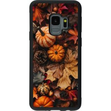 Samsung Galaxy S9 Case Hülle - Silikon schwarz Autumn 25 Pumpkin