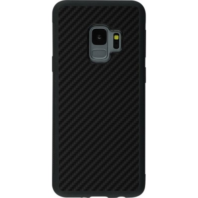 Hülle Samsung Galaxy S9 - Silikon schwarz Carbon Basic
