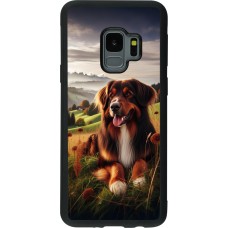 Samsung Galaxy S9 Case Hülle - Silikon schwarz Hund Land Schweiz