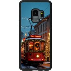 Samsung Galaxy S9 Case Hülle - Silikon schwarz Christmas 25 Xmas Train
