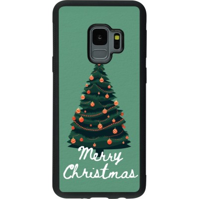 Samsung Galaxy S9 Case Hülle - Silikon schwarz Christmas 25 Xmas Tree