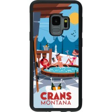 Samsung Galaxy S9 Case Hülle - Silikon schwarz Crans-Montana Mountain Jacuzzi