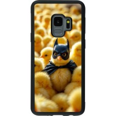 Samsung Galaxy S9 Case Hülle - Silikon schwarz Easter 2026 Chicken Batman