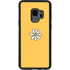 Samsung Galaxy S9 Case Hülle - Silikon schwarz Easter 2023 daisy