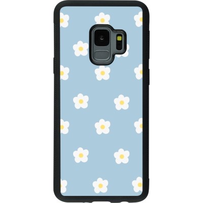 Samsung Galaxy S9 Case Hülle - Silikon schwarz Easter 2024 daisy flower