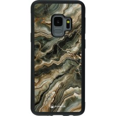 Samsung Galaxy S9 Case Hülle - Silikon schwarz Oliv Marmor
