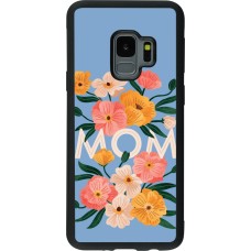 Samsung Galaxy S9 Case Hülle - Silikon schwarz Mom 2026 Flowers