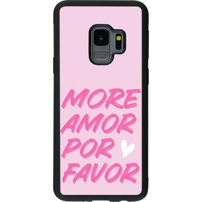 Samsung Galaxy S9 Case Hülle - Silikon schwarz More amor porfavor