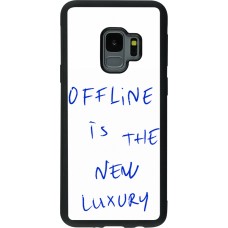 Coque Samsung Galaxy S9 - Silicone rigide noir Offline is the new luxury