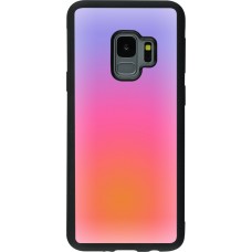 Samsung Galaxy S9 Case Hülle - Silikon schwarz Orange Pink Blue Gradient