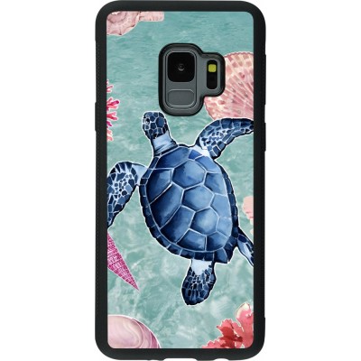 Samsung Galaxy S9 Case Hülle - Silikon schwarz Preppy Turtle