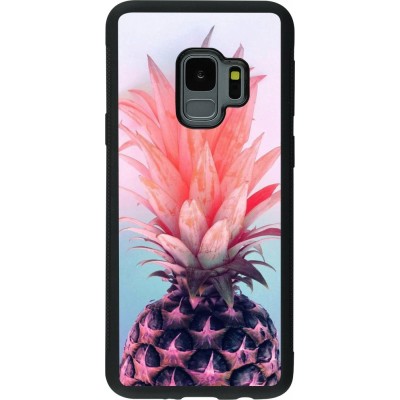Hülle Samsung Galaxy S9 - Silikon schwarz Purple Pink Pineapple