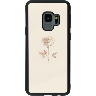 Samsung Galaxy S9 Case Hülle - Silikon schwarz Rosa Sand Minimalistisch