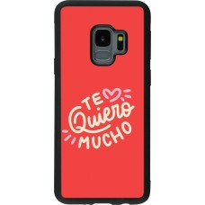 Samsung Galaxy S9 Case Hülle - Silikon schwarz Saint Valentines Day 26 Te quiero mucho