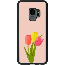 Samsung Galaxy S9 Case Hülle - Silikon schwarz Spring 23 tulip trio