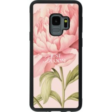 Coque Samsung Galaxy S9 - Silicone rigide noir Just Bloom 2026