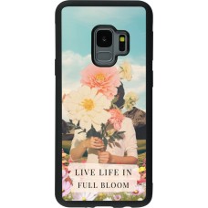 Coque Samsung Galaxy S9 - Silicone rigide noir Live life in full moon 2026