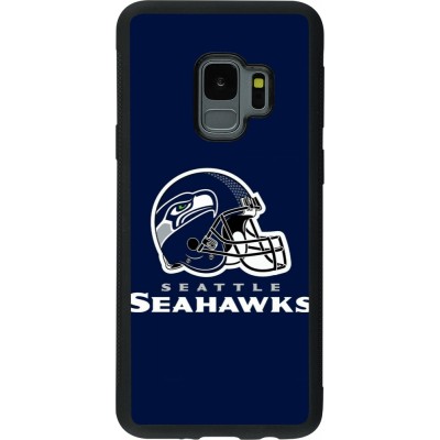 Samsung Galaxy S9 Case Hülle - Silikon schwarz Super Bowl 26 Seattle 3