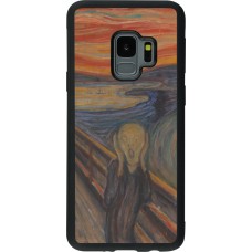 Samsung Galaxy S9 Case Hülle - Silikon schwarz Kunstbild - Der Schrei - Edvard Munch