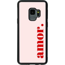 Samsung Galaxy S9 Case Hülle - Silikon schwarz Valentine 2024 amor