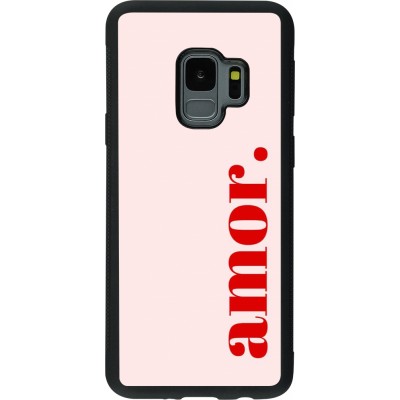 Samsung Galaxy S9 Case Hülle - Silikon schwarz Valentine 2024 amor